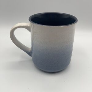Sheffield Home Stoneware Ceramic Mug Blue Ombre Dip White
